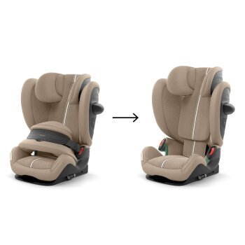 Cybex - Gold Pallas G2 Plus i-Size mitwachsender Kindersitz Almond beige (A)