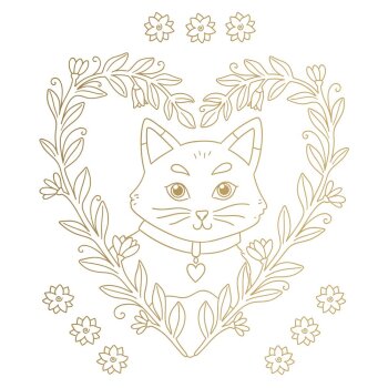 Coppenrath - 100% selbst gemacht - Malblock: Metallic-Malen Katze (5)