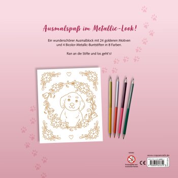 Coppenrath - 100% selbst gemacht - Malblock: Metallic-Malen Katze (5)