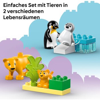 LEGO - Duplo - 10442 Wildtier-Familien: Pinguine und Löwen