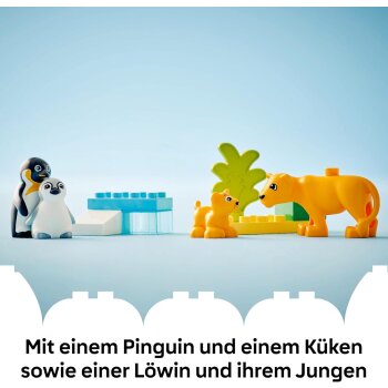 LEGO - Duplo - 10442 Wildtier-Familien: Pinguine und Löwen