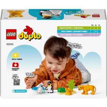 LEGO - Duplo - 10442 Wildtier-Familien: Pinguine und Löwen