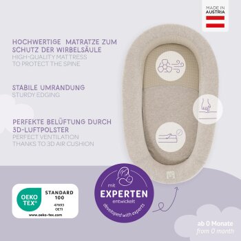 Träumeland - Babynest Home Air Beige meliert