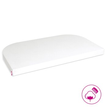 babybay - Jersey Spannbetttuch Deluxe OFF-WHITE (passend...