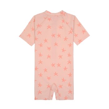 Lässig - Kurzarm UV-Schwimmanzug Starfish Peach - UV-Schutz 60, Gr. 62/68