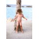 Lässig - Kurzarm Schwimmanzug mit UV-Schutz 60 - Starfish Peach, Gr. 74/80