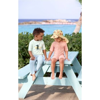 Lässig - Kurzarm-Schwimmanzug mit UV-Schutz 60 - Starfish Peach, Gr. 92