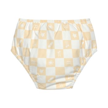 Lässig - UV-Schutz Schwimmwindel - Check Pattern Vanilla, Sea Salt, Gr. 98