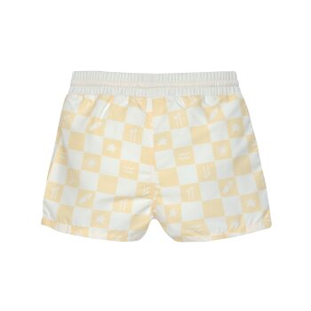 Lässig - Badeshorts UV-Schutz mit Schwimmwindel - Check Pattern Vanilla, 19-24 Monate