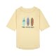 Lässig - Kurzarm-UV-Shirt Surfboards Vanilla - Gelb, Gr. 92