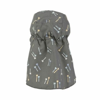 Lässig - UV-Schutz Sonnenhut Flap Hat Palms Deep Olive - Palms Deep Olive, Gr. 46/49