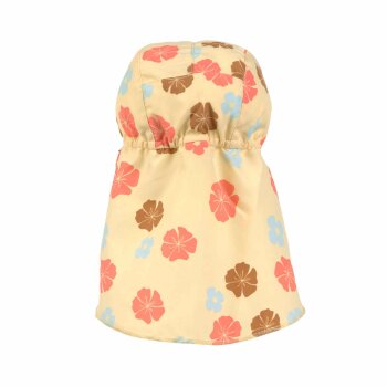 Lässig - Baby Sonnenhut mit Nackenschutz Flowers Vanilla, 19-36 Monate