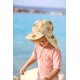 Lässig - Baby Sonnenhut mit Nackenschutz Flowers Vanilla, 19-36 Monate
