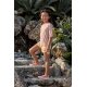 Lässig - Badeshorts Flowers Vanilla - UV-Schutz, Schnelltrocknend, 5 Jahre, Gr. 110