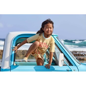 Lässig - Boardie-Shorts Kids Flowers - Vanilla, Gr. 116, 6 Jahre