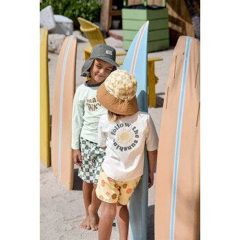 Lässig - Boardie-Shorts Kids Flowers - Vanilla, Gr. 116, 6 Jahre
