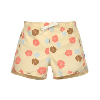 Lässig - Boardie-Shorts Kids Flowers - Vanilla, Gr. 116, 6 Jahre