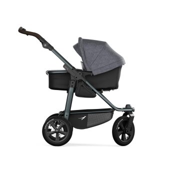 TFK - mono 3 - Kombikinderwagen 2-in-1 mit Luftreifen Premium grau