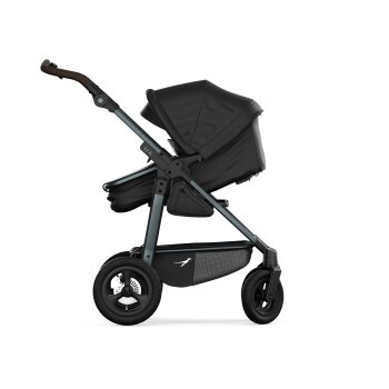 TFK - mono 4 - Kombikinderwagen 2-in-1 mit Luftreifen Schwarz