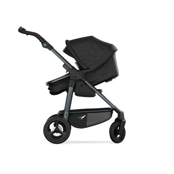 TFK - mono 4 - Kombikinderwagen 2-in-1 mit Luftkammerreifen Schwarz