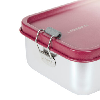 Lässig - Brotdose Kinder - Edelstahl Lunchbox, Unique, Rosa (2)