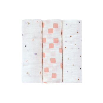 L&auml;ssig - Mullt&uuml;cher 3er Set 85 x 85 cm - Bio...