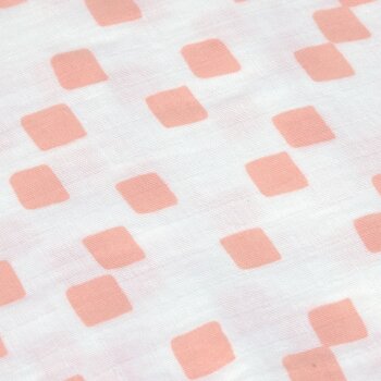 Lässig - Mulltücher 3er Set 85 x 85 cm - Bio Baumwolle, Happy Fruits, Rosa (2)