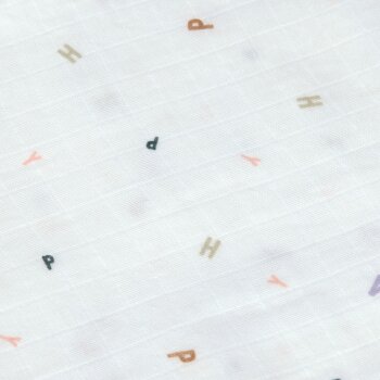 Lässig - Mulltücher 3er Set 85 x 85 cm - Bio Baumwolle, Happy Fruits, Rosa (2)