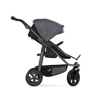 TFK - mono 3 - Kombikinderwagen 2-in-1 mit Luftkammerreifen Premium schwarz