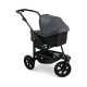 TFK - mono 3 - Kombikinderwagen 2-in-1 mit Luftreifen Premium schwarz