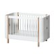 Oliver Furniture - Wood Mini+ Babybett (68 x 122 cm) Weiß / Eiche
