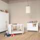 Oliver Furniture - Wood Mini+ Babybett, 68x122 cm, Weiß / Eiche