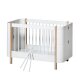 Oliver Furniture - Wood Mini+ Babybett, 68x122 cm, Weiß / Eiche