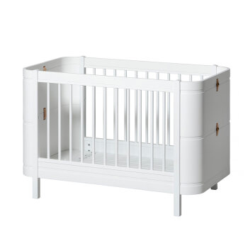 Oliver Furniture - Wood Mini+ Babybett (68 x 122 cm) Weiß