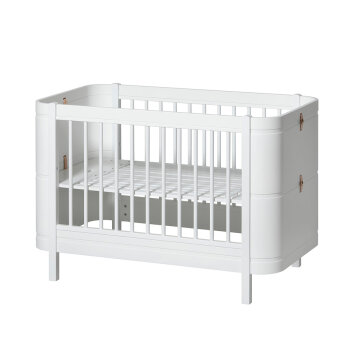 Oliver Furniture - Wood Mini+ Babybett (68 x 122 cm) Weiß