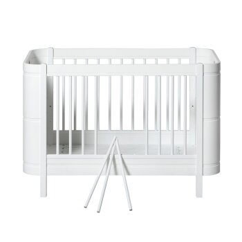 Oliver Furniture - Wood Mini+ Babybett, 68x122 cm, Weiß