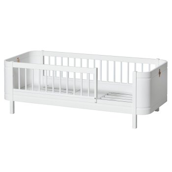 Oliver Furniture - Wood Mini+ Babybett inkl. Umbauset Juniorbett, 68x122/162 cm, Weiß