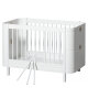 Oliver Furniture - Wood Mini+ Babybett inkl. Umbauset Juniorbett (68 x 122 / 162 cm) Weiß