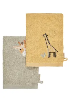 Sterntaler - Waschlappen 2er-Pack Giraffe Kaya (2)