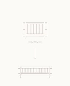 Oliver Furniture - Wood Mini+ Umbauset Juniorbett (Ergänzung für Mini+ Babybett) Weiß
