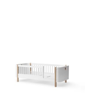 Oliver Furniture - Wood Mini+ Juniorbett (68 x 162 cm) Weiß / Eiche