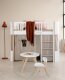 Oliver Furniture - Wood Mini+ Vorhang für halbhohes Hochbett (inkl. Befestigung) Grau