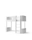 Oliver Furniture - Wood Mini+ halbhohes Hochbett, 68x162 cm, Weiß