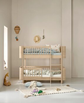 Oliver Furniture - Wood Mini+ halbhohes Etagenbett Eiche...