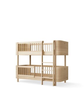 Oliver Furniture - Wood Mini+ halbhohes Etagenbett Eiche (68 x 162 cm)