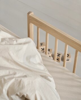 Oliver Furniture - Wood Mini+ halbhohes Etagenbett Eiche (68 x 162 cm)
