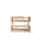 Oliver Furniture - Wood Mini+ halbhohes Etagenbett, 68x162 cm, Eiche