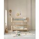 Oliver Furniture - Wood Mini+ halbhohes Etagenbett, 68x162 cm, Eiche
