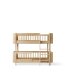 Oliver Furniture - Wood Mini+ halbhohes Etagenbett Eiche (68 x 162 cm)