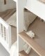 Oliver Furniture - Wood Mini+ halbhohes Etagenbett (68 x 162 cm) Weiß / Eiche